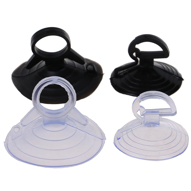 10Pcs 35mm/45mm Rubber Suction Cup Car Sunshade Suction Cup Heavy Duty PVC Suckers Hook Black Clear