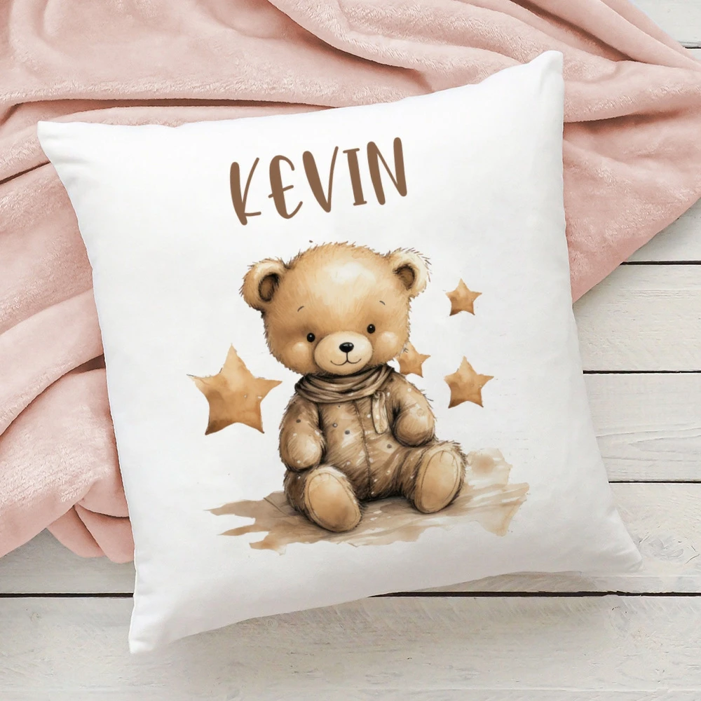 

Personalized Pillow Cover Fire Custom Name Pillow Dust Case Kids Bedroom Decor Pillowcase Birthday Shower Gifts for Children