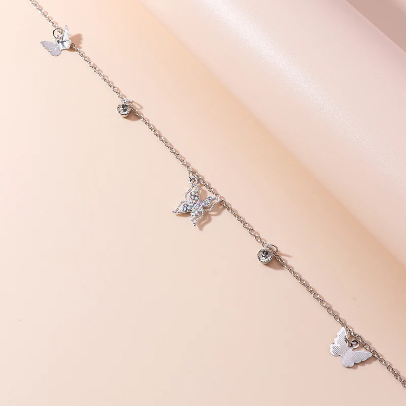 Aihua Niedliche Kristall-Schmetterling-Taillenkette Bauchketten Sexy Körperschmuck für Frauen Mädchen Party Schmuck Geschenke – Detail 4
