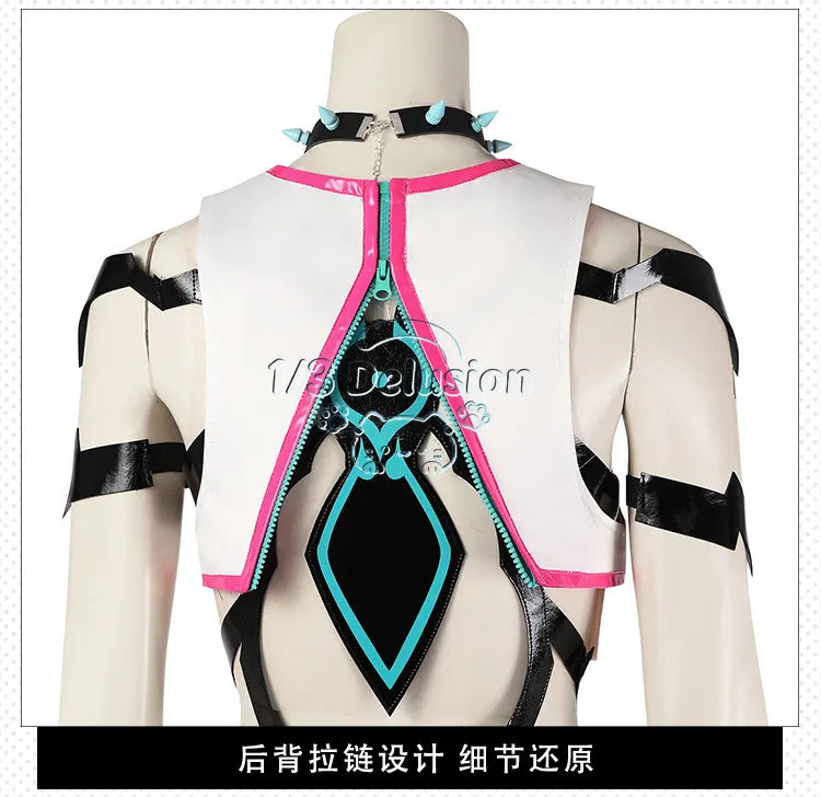 Anime game series: Street Fighter 6 Juri Han Cosplay Costume Women Game Same Style Cosplay Outfit Set Hallowen Play Role Clothes view 6
