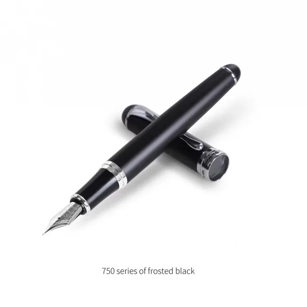 Wufengtang 750 Fountain pen with pure manual polishing long knife 0.5-0.6mm nib calligraphy pen Simplicity gift pens stationery