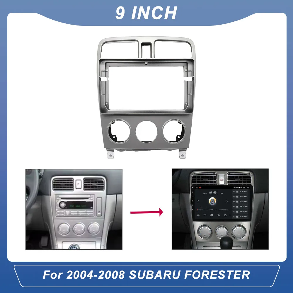 

9-ДЮЙМОВЫЙ автомобильный радиоприемник Android GPS MP5 Player 2Din Head Unit Panel Dash Fascias Frame для SUBARU FORESTER 2004-2008 гг. РУЧНЫЙ AC