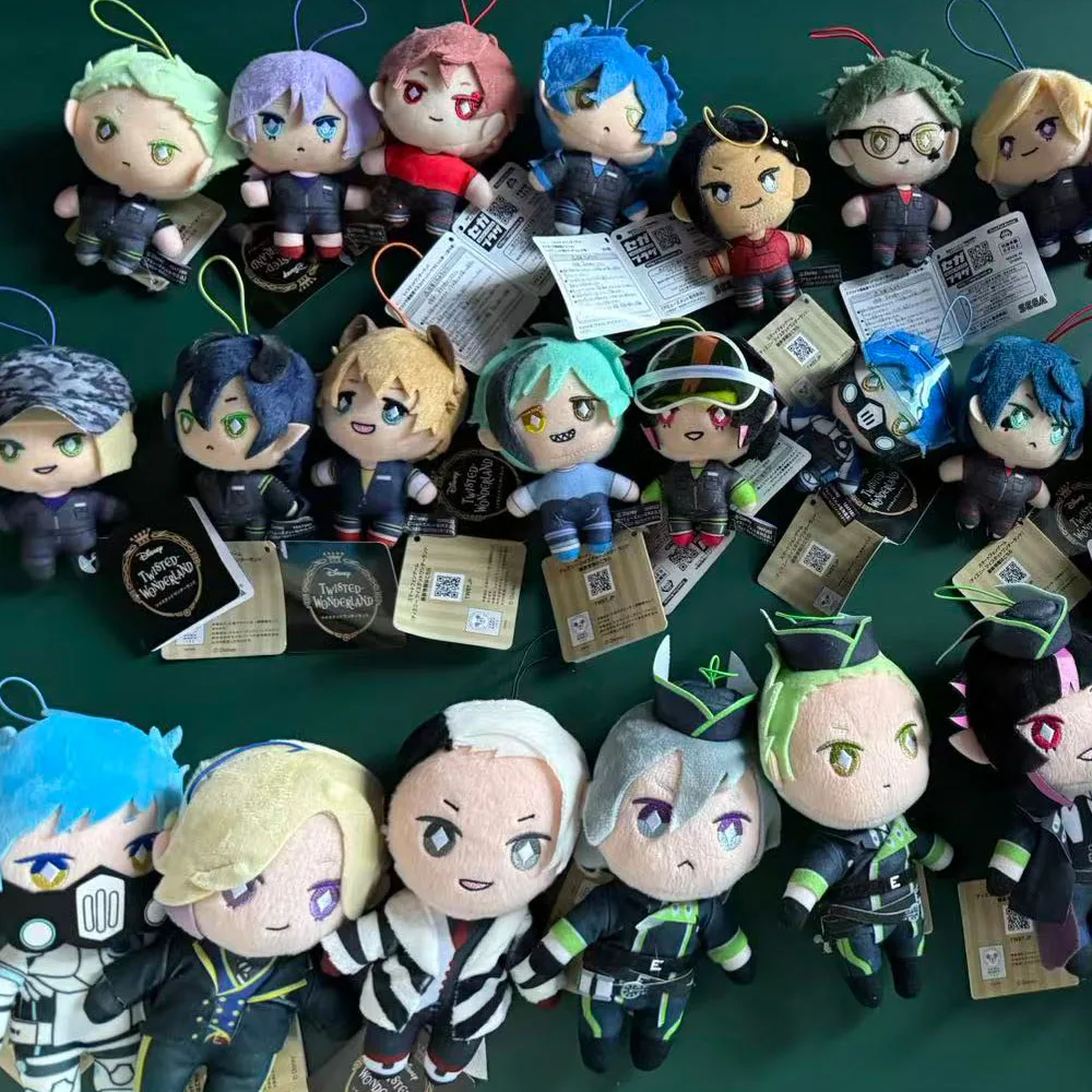 10-15cm Twisted Wonderland Plush Toy Azul IDIA Riddle ACE Soft Stuffed Dolls for Boys Peluche Plush Keychain
