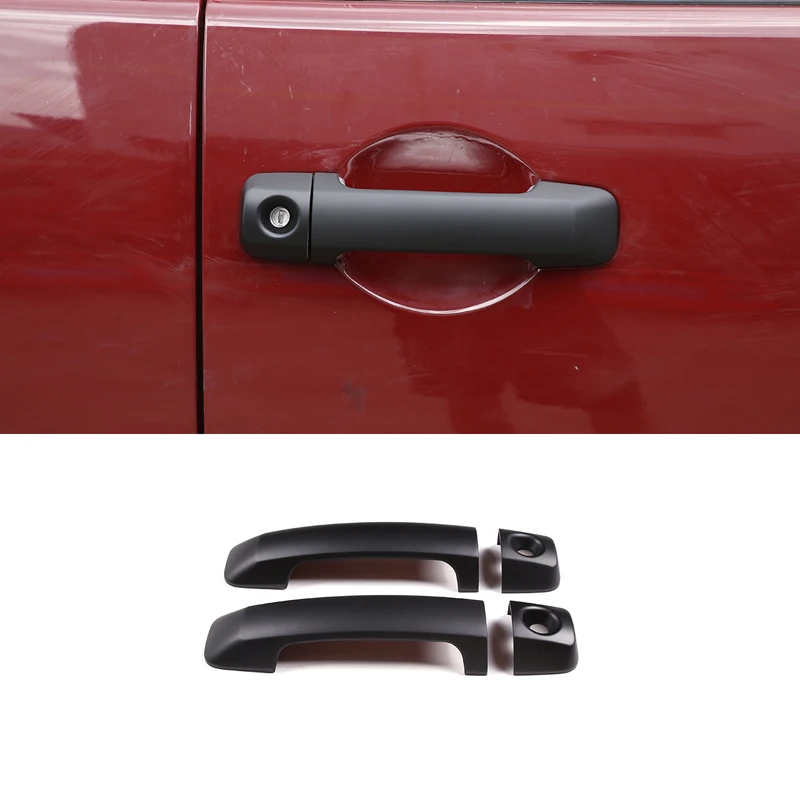 

Для Toyota FJ Cruiser 2007-2021 ABS матовый черный автомобильная внешняя дверная ручка, декоративная наклейка, отделка, аксессуары для стайлинга