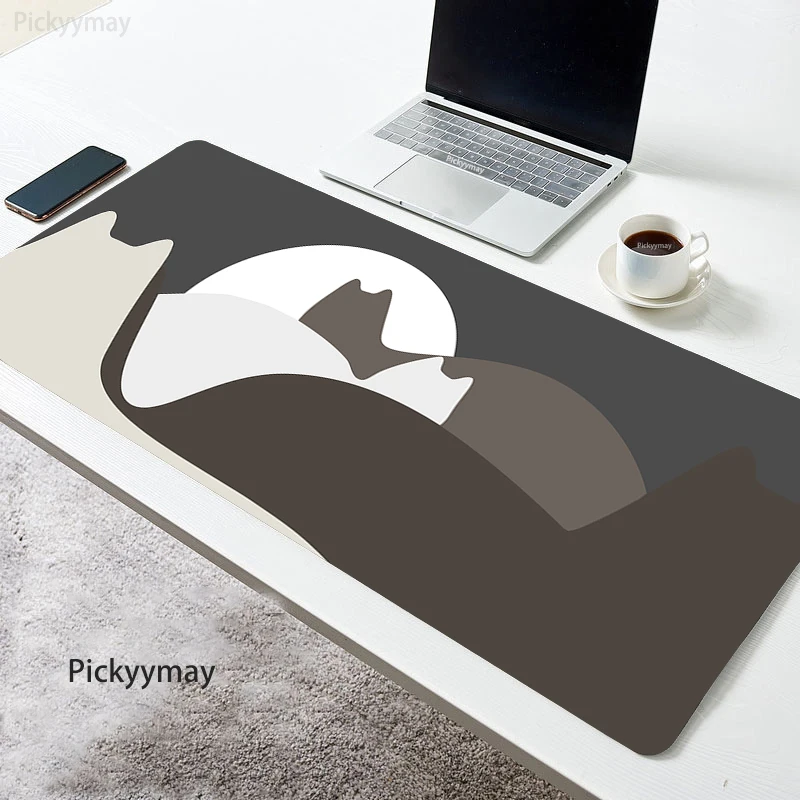 

Locking Edge Mouse Mats Cat Large Natural Rubber Mouse Pad Kawaii Mousepads Office Big Mousepad Deskpads Keyboard Desk Mat Cute