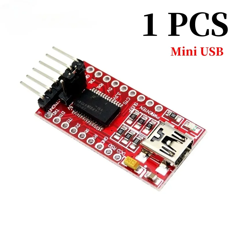 1-10 Stück FT232RL FT232 FTDI USB 3.3V 5.5V zu TTL Serieller Adapter-Modul für Arduino FT232 Pro Mini Port USB zu TTL 232 Typ-C USB