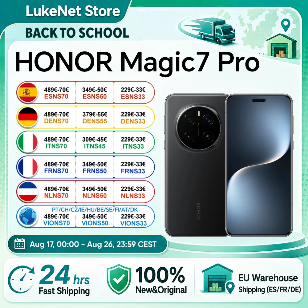 HONOR Magic7 Pro 5G Smartphone Snapdragon 8 Elite 6,8'' 120Hz LTPO Display 5270mAh 100W Ladung Magic UI 9.0 Basierend auf Android 15