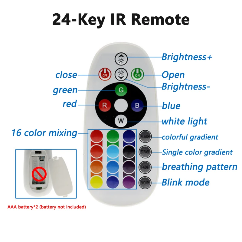 RGB LED 50W 100W Linear Light Source Board AC220V High Voltage Driver-Free 24 Key IR Remote for DIY Park Garden Flood Lamp Panel