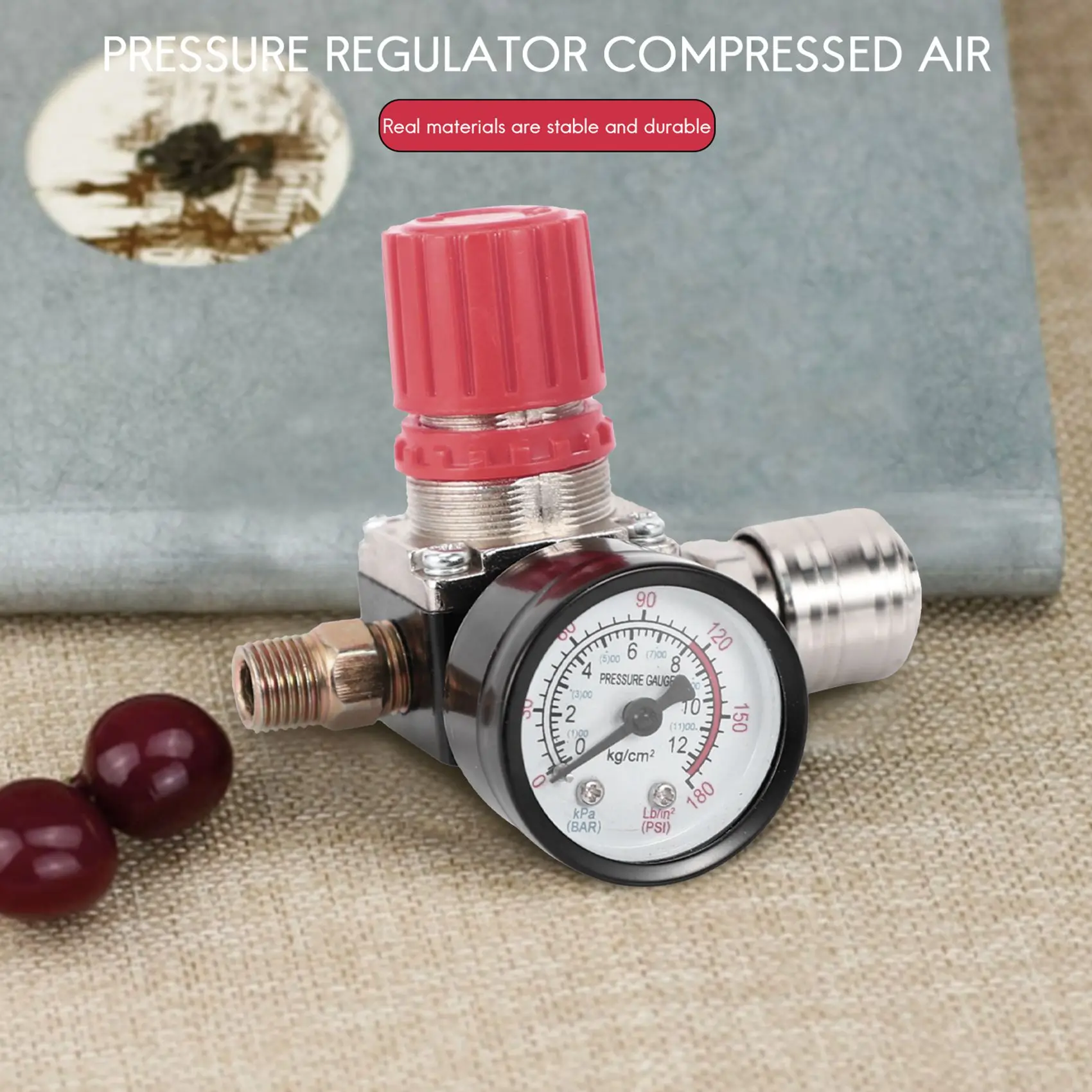 ตัวลดความดัน1/4นิ้วเรกูเลเตอร์วัดแรงดันมาตรฐานอียู