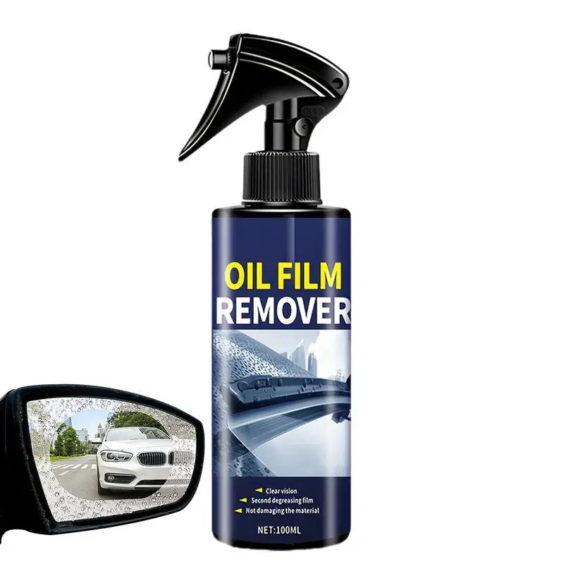 

100ml Windshield Oil Film car detailing Car Windshield Oil Film Removing Spray Coating Rainproof Anti-fog Agent Cleaning Tools