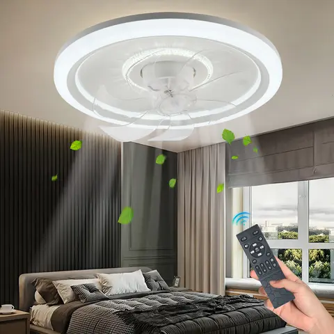 Jelena Smart Deckenventilator Light 360° °   Rotation APP Fernbedienung LED-Ventilator für Schlafzimmer Esszimmer Heimdekoration