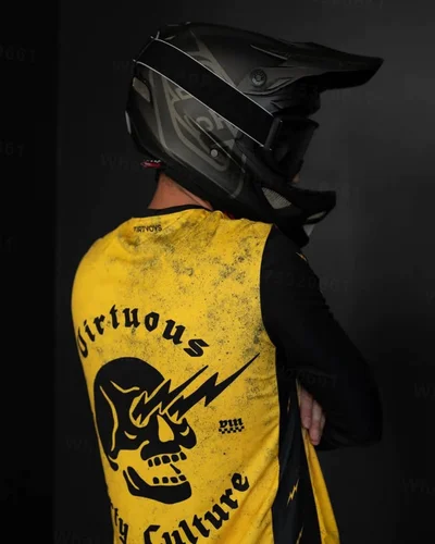 Imagen 2 del producto Virtuoso Vrts 2025 hombres Mtb bicicleta Motocross Jersey Bmx montaña cuesta abajo bicicleta ropa Enduro Racing camisa camisetas transpirables