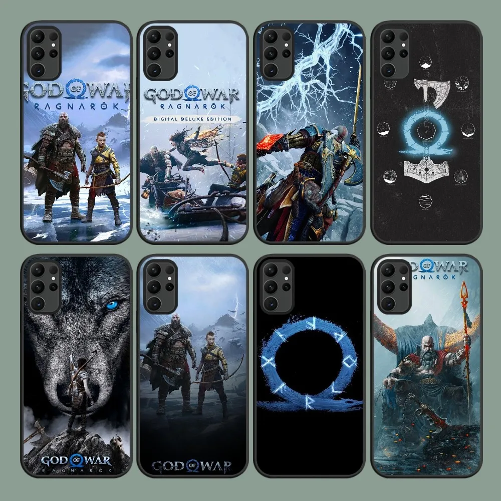 Game God of W-War Ragnarok Phone Case For Samsung Galaxy S24 S22 S23 S30 Note 20 10 Plus Lite FE ULTRA Cover