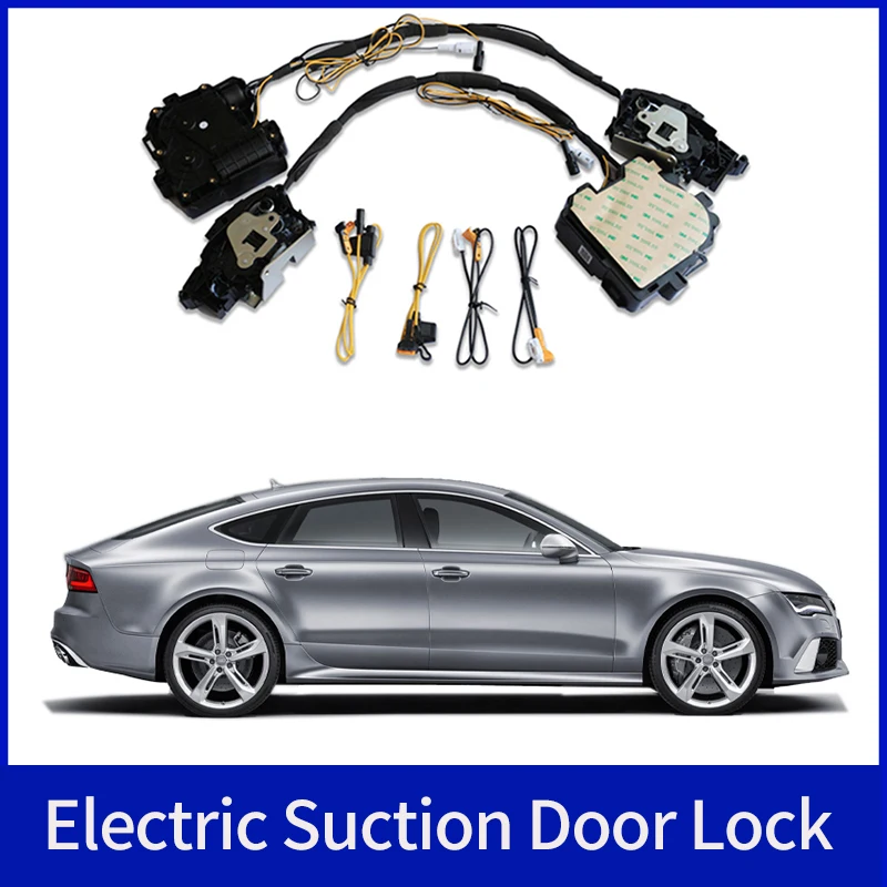 

Car Soft Close Door Latch Pass Lock Actuator Electric Absorption Suction Silence Closer For Audi RS7 2012~2023