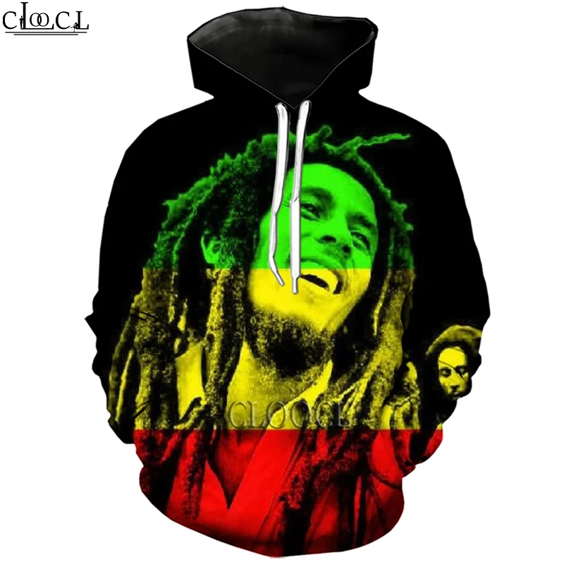 HX Singer Reggae Creator Bob Marley 3D Print Hoodies Men Women Tracksuit Pullover Fashion Casual Autumn Tops Drop Shipping