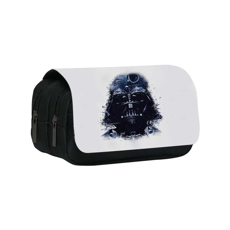 Star Wars Storm Trooper 2 Layers Large Capacity Pencil Case Bag Multifunctional Classification Storage Stationery Storage Bag