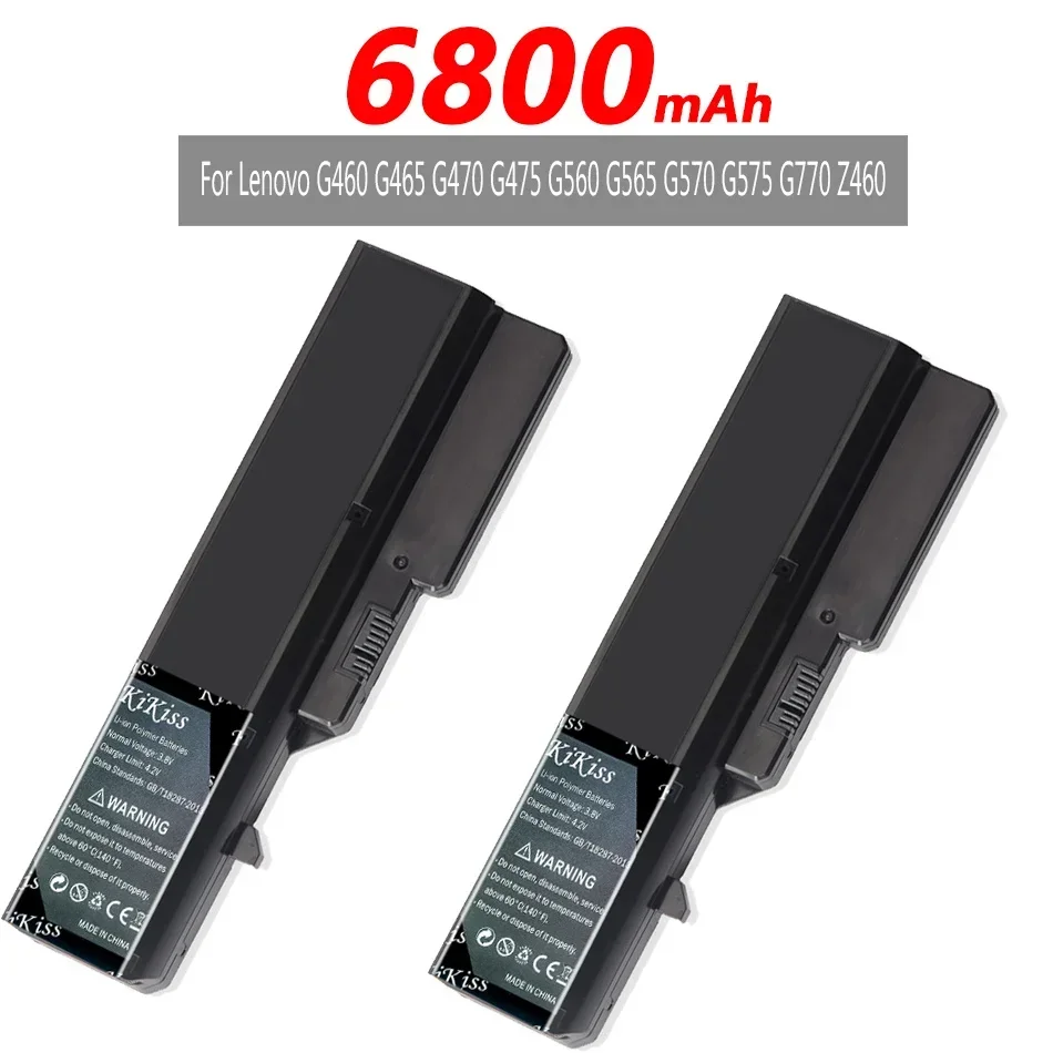 Imagem -04 - Kikiss-bateria para Lenovo L09m6y02 L10m6f21 L09s6y02 L09l6y02 6800mah G560 G565 G570 G575 G770 Z460 G465 G470 G475