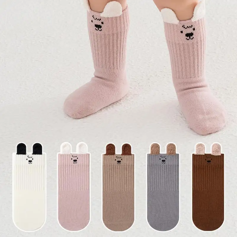 

Милые детские носки для девочек и мальчиков, мягкие хлопковые носки для маленьких мальчиков и девочек, детские короткие носки с героями мультфильмов, осень-зима, От 0 до 8 лет