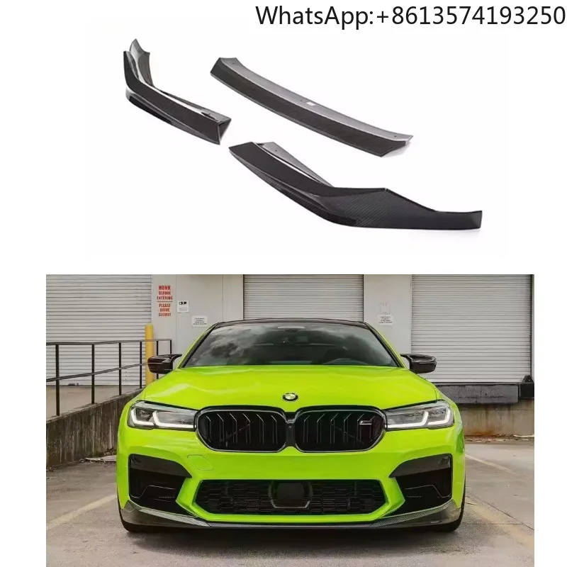 

OEM High-quality Dry Carbon Fiber Front Diffuser Spoiler for BMW M5 F90 2021+ Front Bumper Lip Black