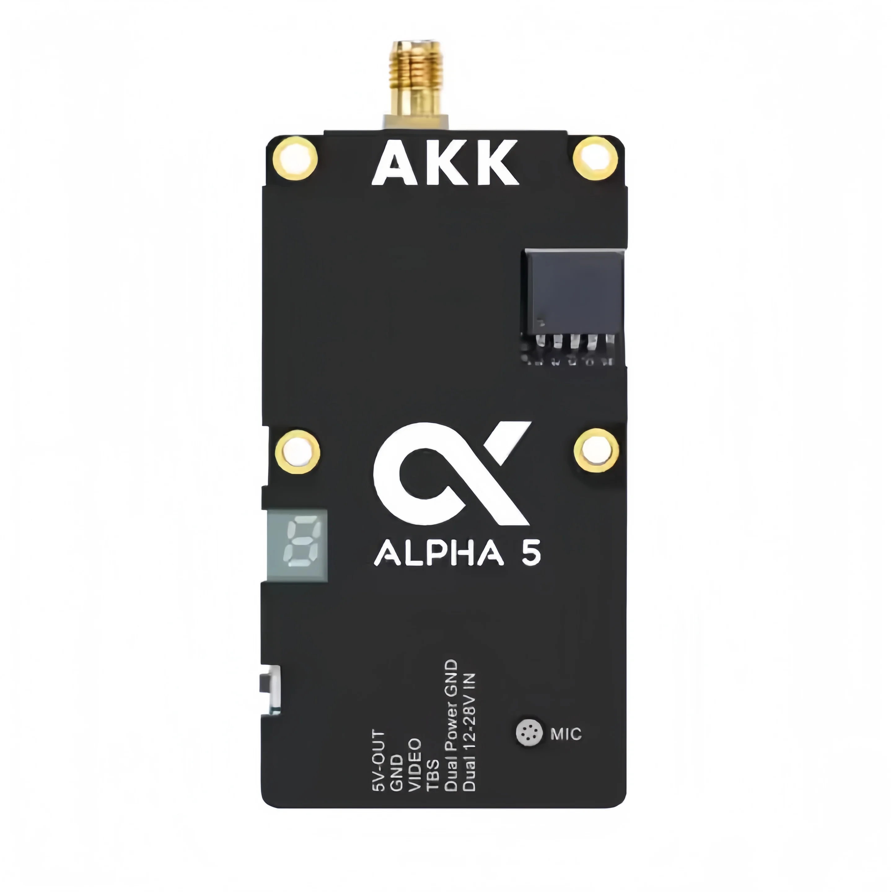 

AKK Alpha 5 FPV VTX 4.9G 5.8G 5W 80CH 1w/2w/3w/5w Power Switchable for RC Drone FPV Racing