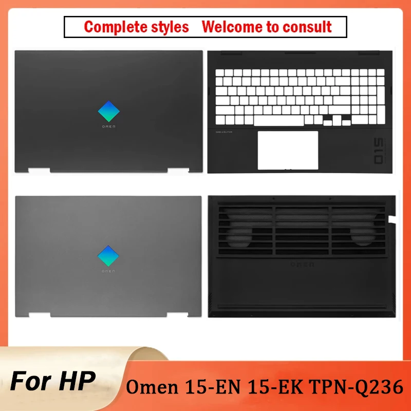 New For HP Omen 15-EN 15-EK 15-EN0013DX TPN-Q236 TPN-Q238 LCD Back Cover Front Bezel Bottom Case Laptop Housing Cover Black/Gray