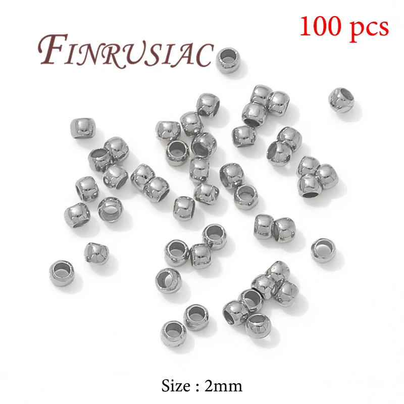 18K vergoldete Crimp-Perlen für die Schmuckherstellung, Crimp-Röhren-Endperlen, Drahtschutz für Schmuck, DIY-Zubehör