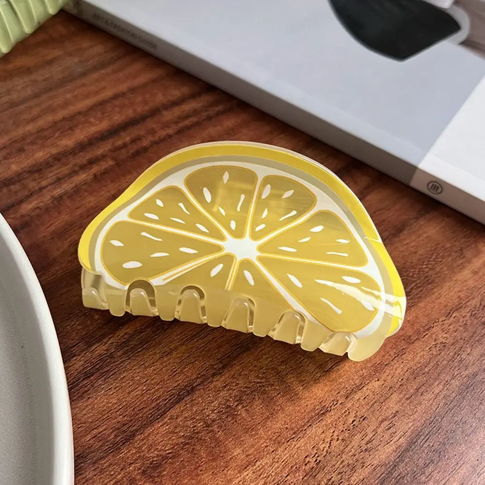 

Srawberry Orange Hairgrips Pitaya Kiwifruit Lemon Hair Crab Clip Watermelon Women Shark Clip Fruits Hair Claw Korean Hair Clips