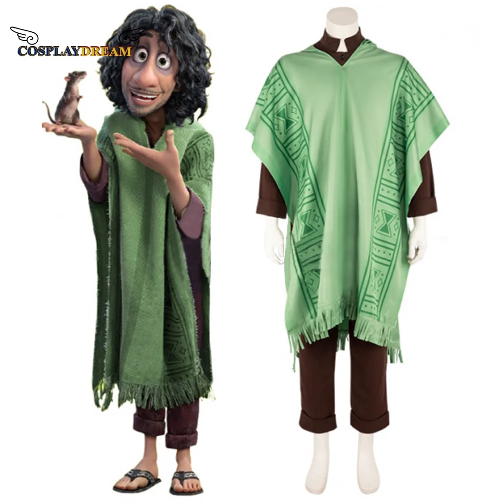 

Bruno Camilo Charm Costume for Adult Halloween Carnival Man Cosplay Set Cloak Charm Madrigal Costume Clothing Set