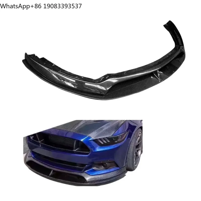 

Best-selling AC Style Carbon Fiber Front Lip Front Bumper Splitter For Ford Mustang 2015-2017