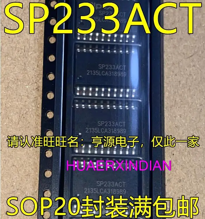 

10 шт Новый оригинальный SP233ACT SOP20 RS-232/