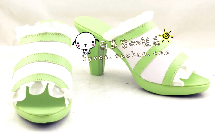 Anime Mermaid Melody Toin Rina Cosplay Shoes Slippers Carnival Party Halloween High Heels Sandals