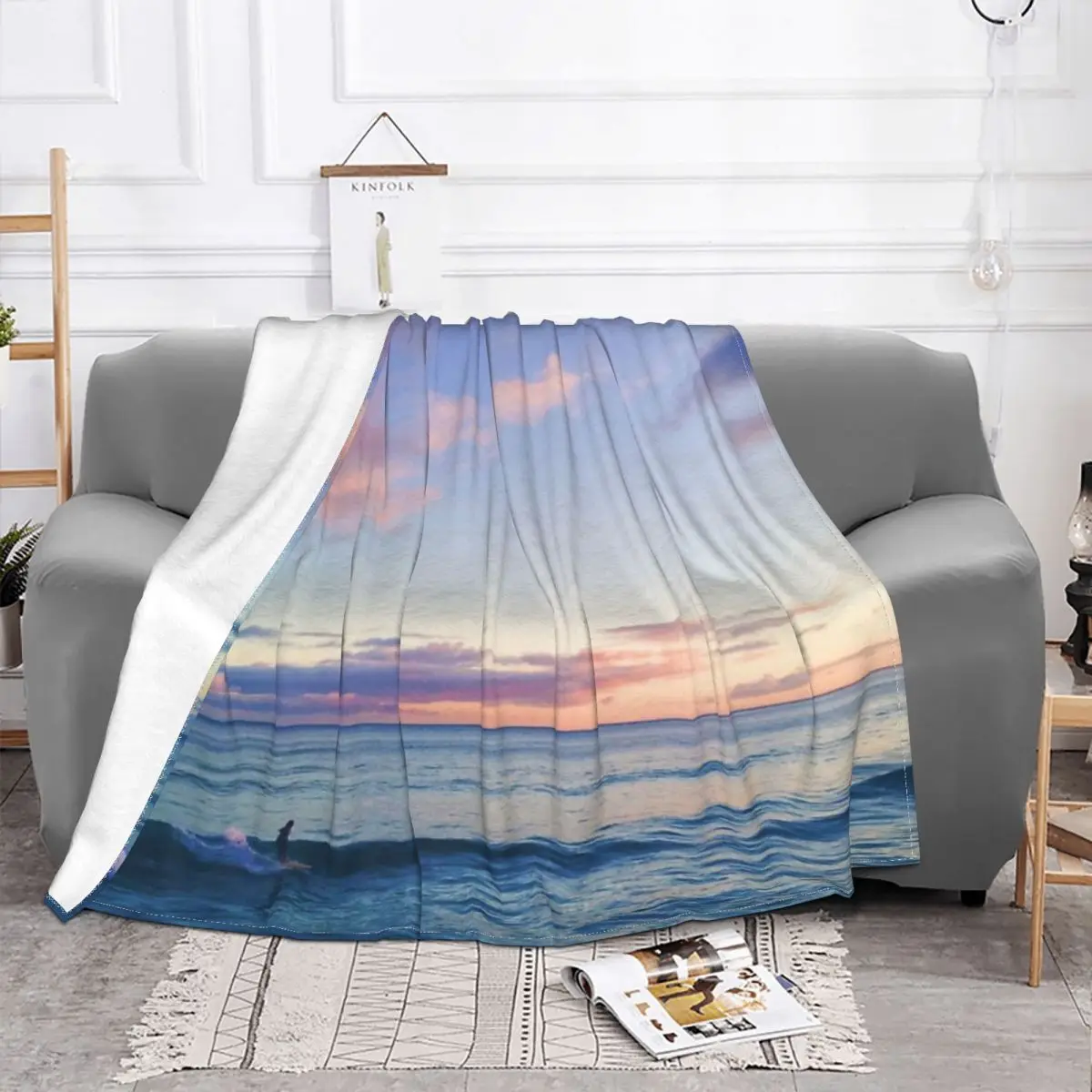 Surfin In A Pastel Dream - Honolulu Hawaii Quilt Blankets Couple Blankets Blankets And Blankets Throw Blanket