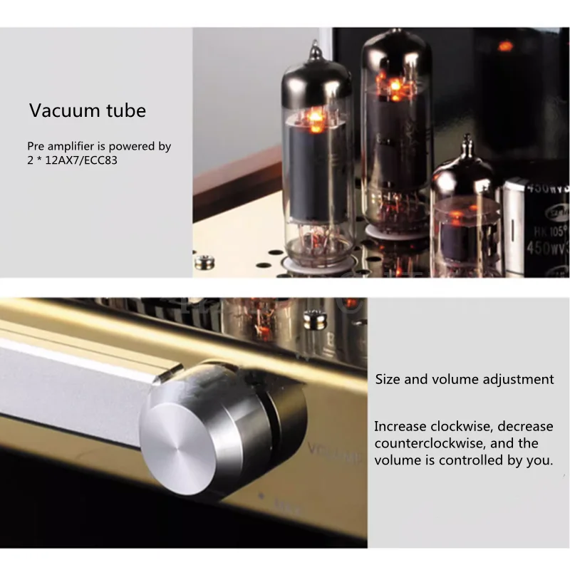 Yaqin Amplificateur Push-rid MC-84L 4*6P14/ EL84 Tube à vide HiFi Audio Power Amp 2*12W (4-8Ω) 110V/220V