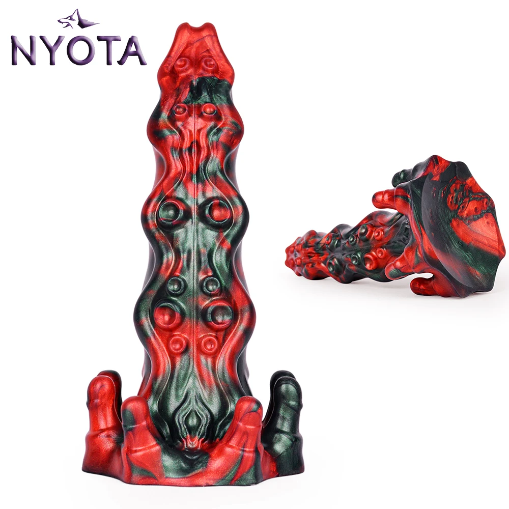 

NYOTA Thick Monster Dildo Anal Butt Plug Silicone Penis with Sucker Pussy Prostate Massager Sex Toys For Women Adult Supplies