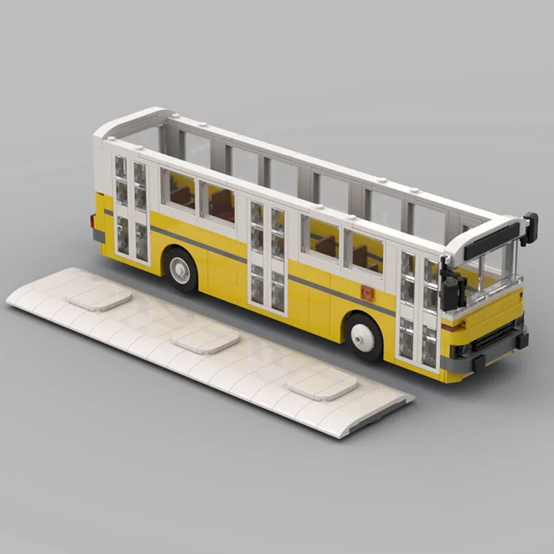 Cidade série de carros moc tijolos de construção 260 cidade ônibus modelo tecnologia blocos modulares construção diy montagem brinquedo construstion presente