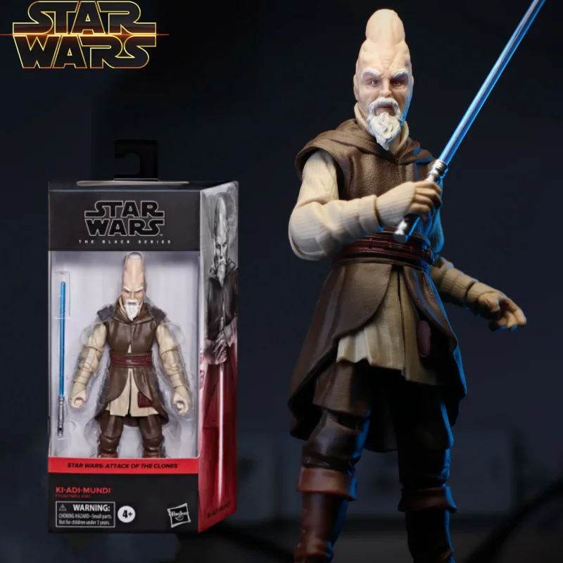 

Hasbro Star Wars The Black Series Attack Of The Clones Ki-Adi-Mundi 6-Inch Collectible Action Figure Original Model Toys Gifts