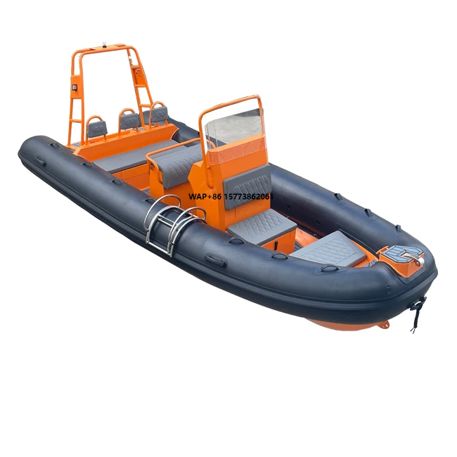 Luxury Ocean Durable Aluminum RIB 18.3ft RIB560 Orca Hypalon/PVC Inflatable Boats
