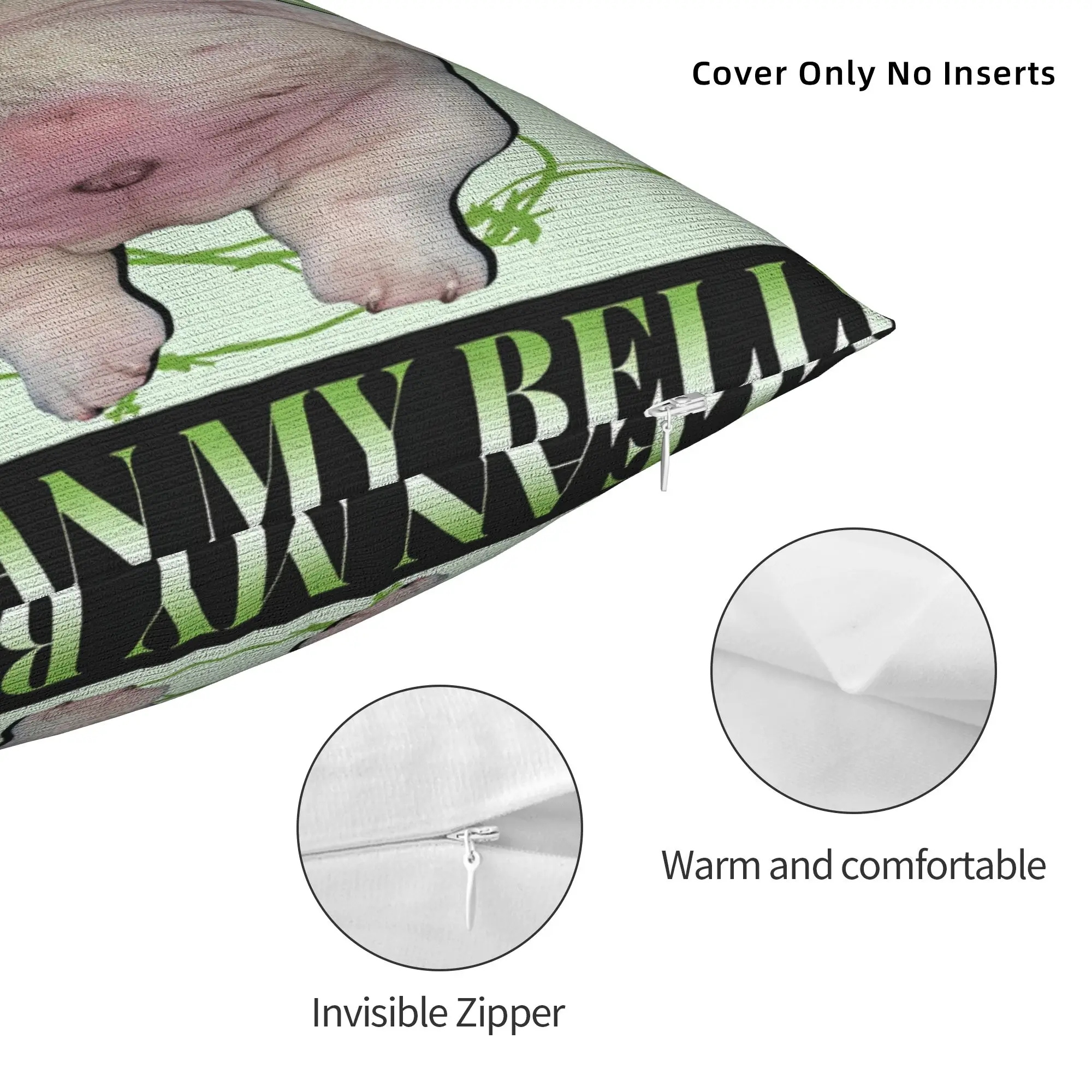 كيس وسادة أنا Pibble Dog جرو غسل تنظيف بلدي البطن مربع وسادة غطاء ل أريكة غرفة نوم ديكور المنزل سادات خمر #3