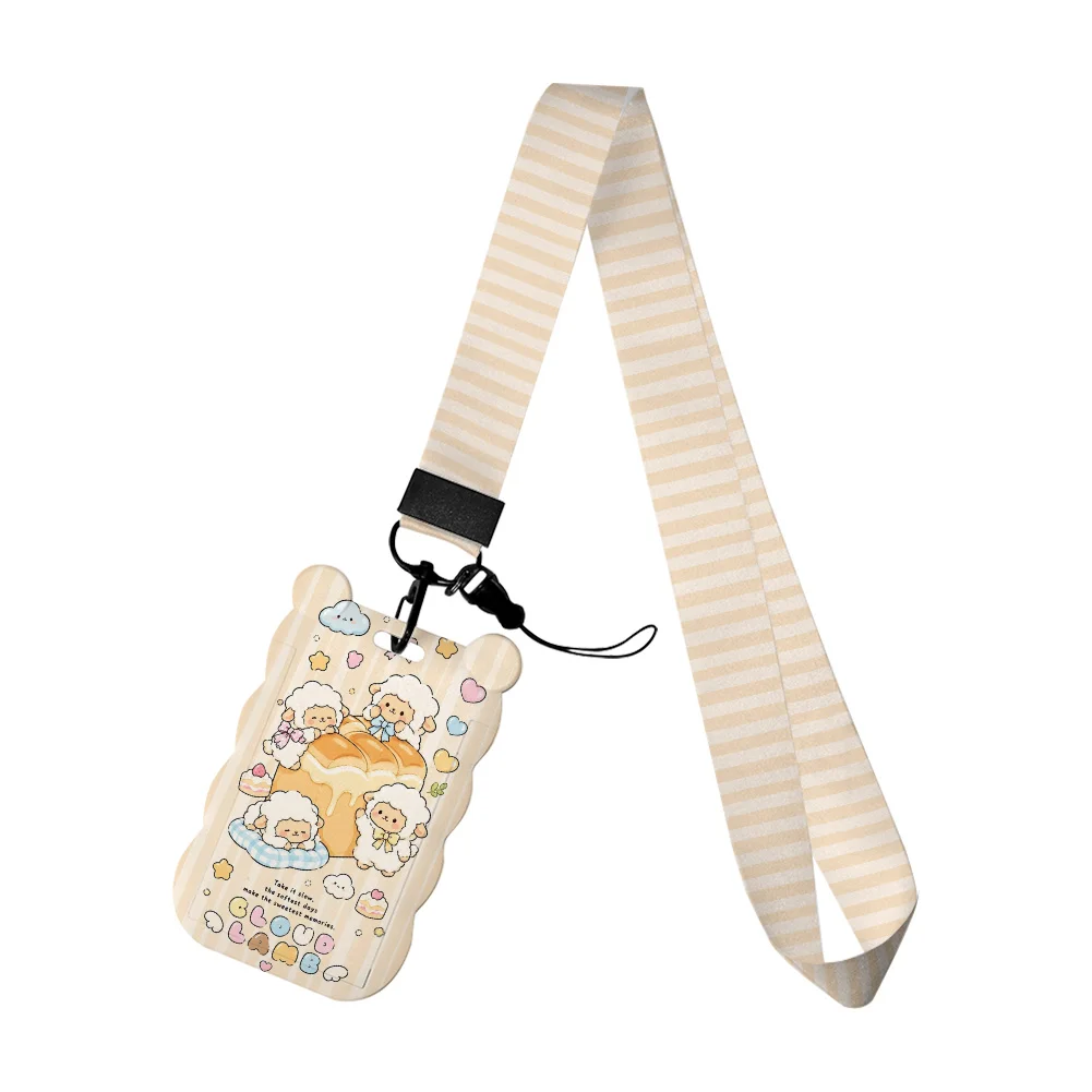 Cute Capybara Card Holder with Lanyard Unique Gift for Animal Lovers and Collectors Holder Accessories