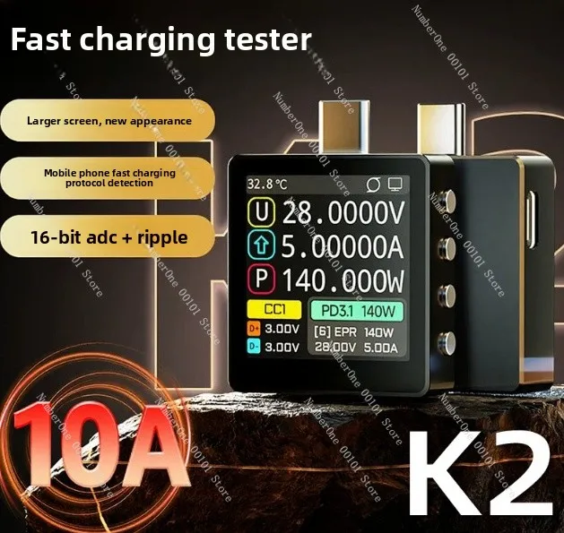 K2 INA226 36V Voltage And Current Meter USB Tester PD3.1 Fast Charging Protocol Detection Decoy 28V EPR