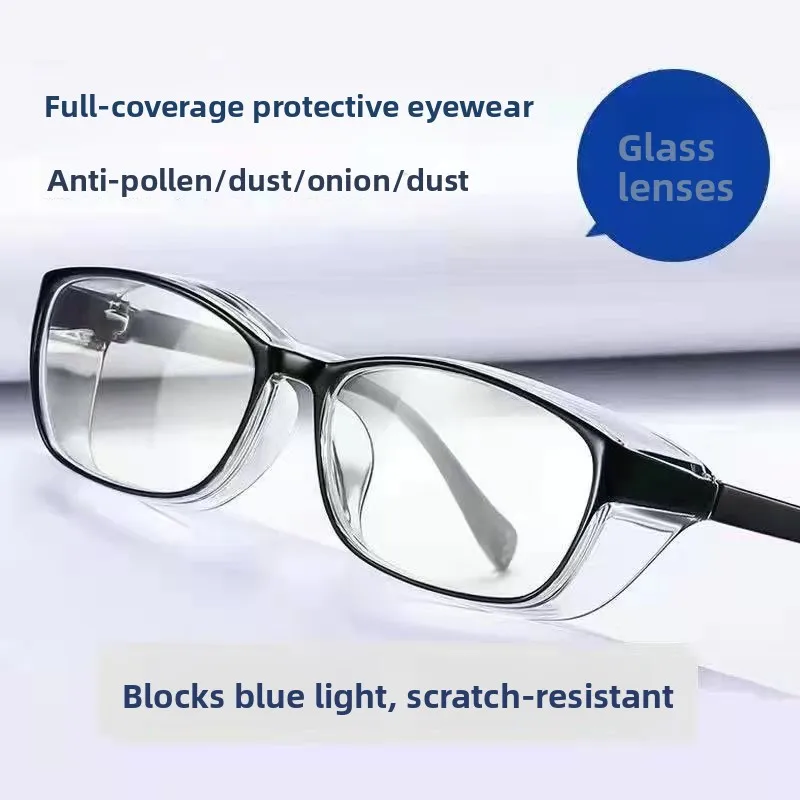 Outdoor Grinding Protection Glasses Men Women Windproof Dustproof Glass Lens Anti Scratch High Definition Eye Protection