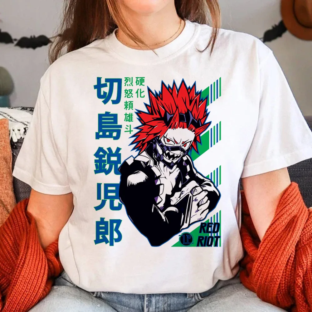 Shoto Todoroki t shirt women designer harajuku comic top girl 2000s clothes