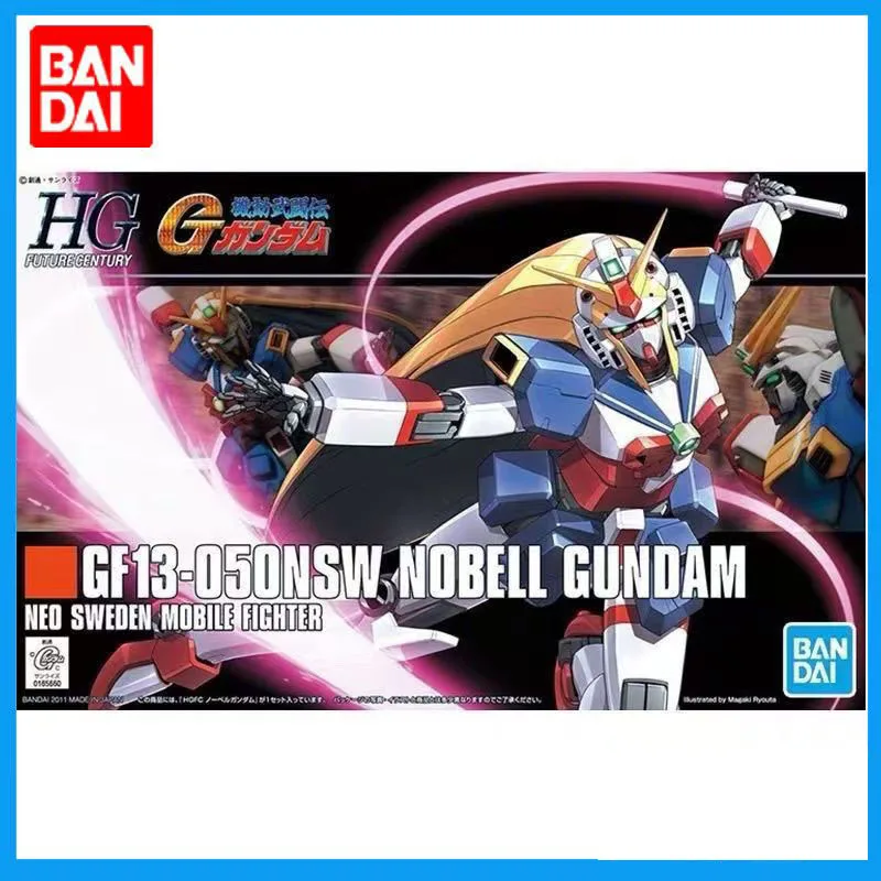 

Bandai оригинальная аниме-модель GUNDAM HGFC 1/144 GF13-050NSW NOBELL GUNDAM, экшн-фигурка в сборе, модель игрушки, подарки для детей