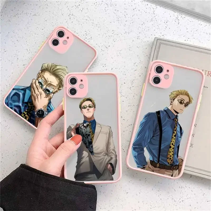 Jujutsu Kaisen Nanami Kento anime Phone Case matte transparent For iphone 14 11 12 13 plus mini pro max cover