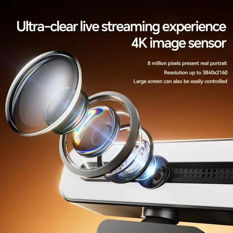 كاميرا ويب Xiaomi 4K HD Mini كاميرا ويب محمولة 1080P مع ميكروفون خفيف كمبيوتر مكتبي للكمبيوتر المحمول لمؤتمر مكالمات الفيديو المباشرة #5