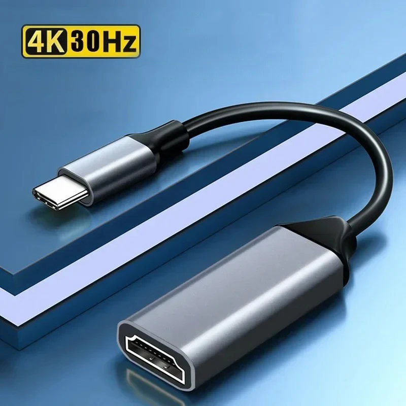 Type C to HDMI-compatible Cable USB C to HDMI Converter HD 4K USB 3.1 HDTV Cable Adapter for MacBook Chromebook Samsung Xiaomi