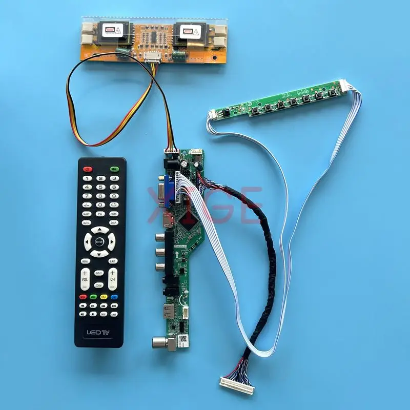 Imagem -01 - Placa do Controlador Tevê Análoga 30-pin Lvds Jogo de Faça Você Mesmo Avoirdupois Hdmi Vga ir Usb 4ccfl Matriz do Lcd M270h1 M236h1 M216h1 Hsd250muw2