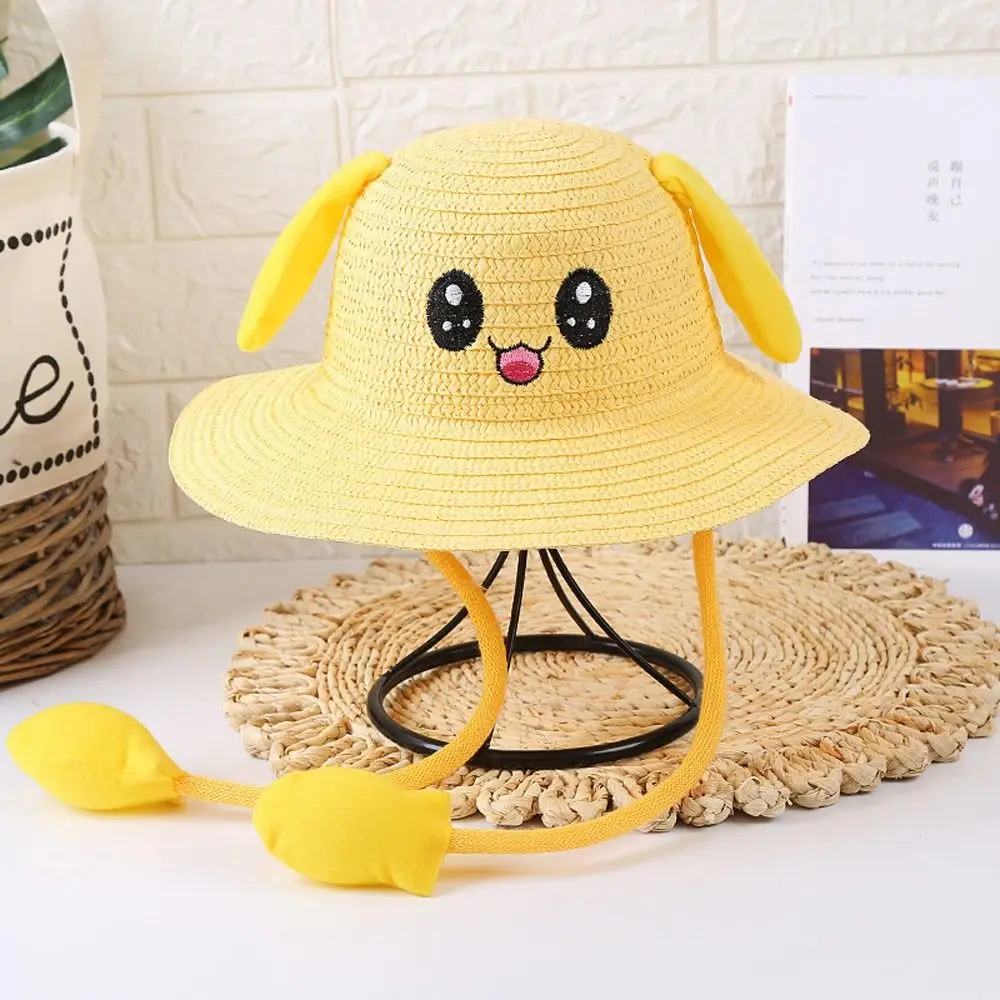 Summer Wide Brim Bucket Cap Straw Hats Beach Hat Fisherman's Hat Sun Hat