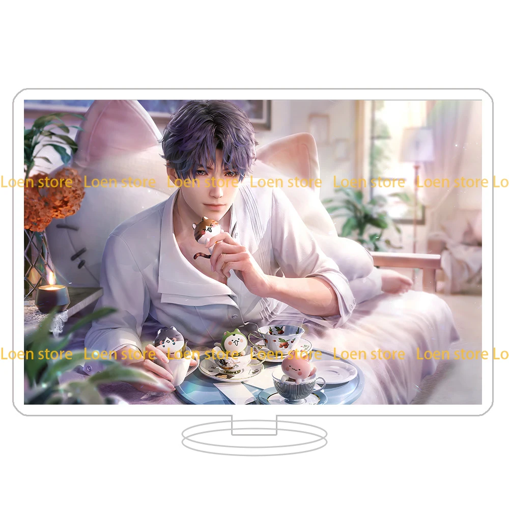 Loen Store Love And Deepspace XAVIER ZAYNE RAFAYEL SYLUS Virtual boyfriend HD acrylic stand keychain Girl gift desktop ornament