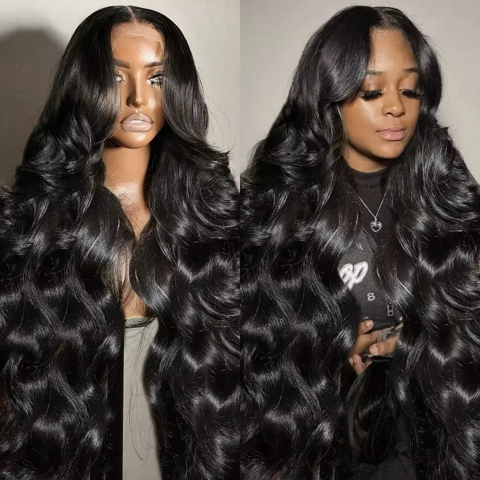 200 Density Body Wave Lace Front Wig 13x4 13x6 48 50 52 Inch 5x5 Lace Closure Wig HD Transparent Human Hair Lace Frontal Wig